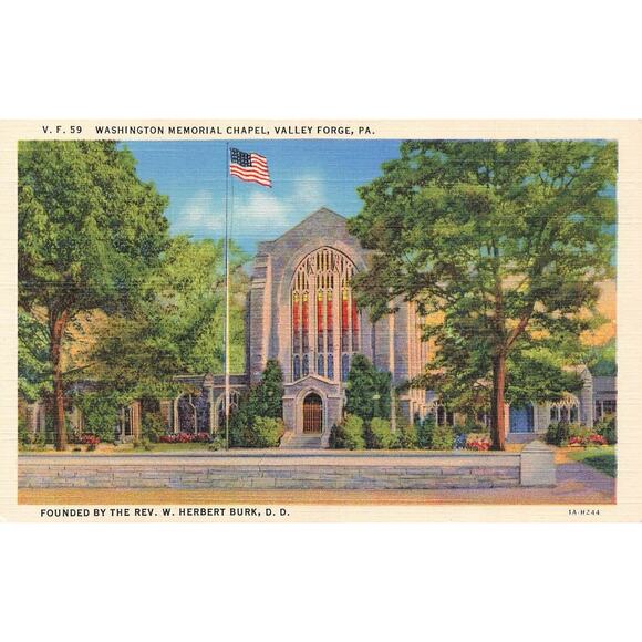 Washington Memorial Chapel Valley Forge Pennsylvania PA Unposted Postcard - Picture 1 of 2